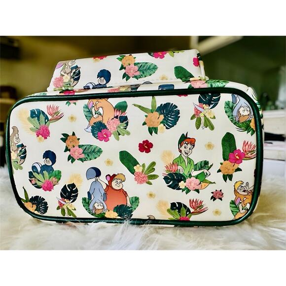 *NEW LE* Loungefly Disney Peter Pan Lost Boys Floral Allover Print Mini Backpack - Picture 3 of 4